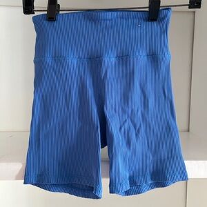 High-rise, ribbed, soft biker shorts. NWOT